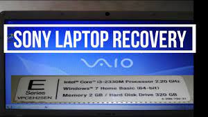 sony vaio laptop recovery or re