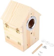 About decorative wooden birds, you'll find details on this site that we have gathered from various web sites. Amazon Com Topincn Decorative Wooden Bird Nest Wooden Bird House Parrot Swallow Nest Box Outdoor Bird Cage Lawn Home Artwork Decoration Garden Outdoor