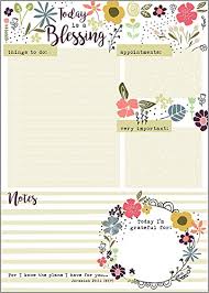 Flowers Dots Daily Planner Pad To Do List Pad With Scripture