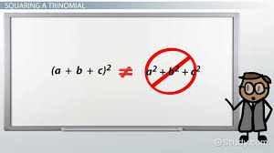 how to square a trinomial