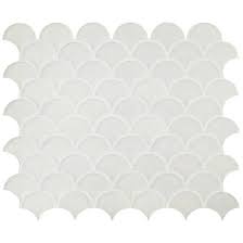Pearl Scale Frosted Glass Mosaic