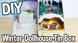 Diy Miniature Dollhouse Kit Box Theatre Snow Dream Cute Winter Scene Relaxing Crafts