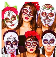 halloween mexican day of the dead masks
