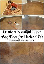 how to build a brown paper bag floor
