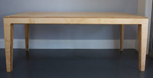 Plywood sandwiched together to provide depth, then cut to the organic shape of an old. Plywood Table Nathaniel Grey