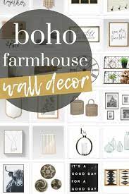 boho farmhouse gallery wall ideas