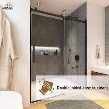 Frameless Single Sliding Shower Door