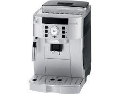 The bean to cup coffee machine is equipped with enhanced efficiency of the twin brewing cycle, delivering two espressos in one single brew. Magnifica S Ecam 22 110 Sb