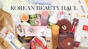 huge korean makeup and skincare haul