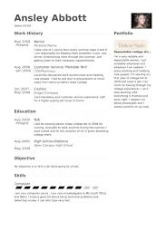 Nanny resume example VisualCV