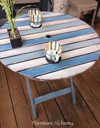 Patio Table Chalk Paint Makeover