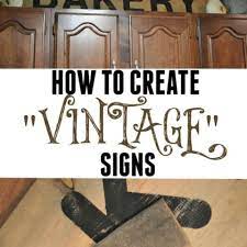 how to create vintage signs made with a