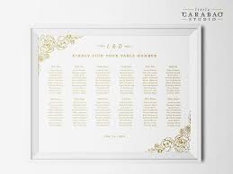 Printable Wedding Seating Chart Sign Table Assignment