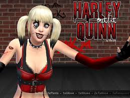 the sims resource harley quinn s outfit
