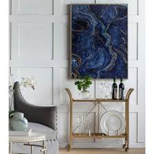 a b home marbled blue panels framed