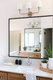 This simple diy bathroom mirror frame project is a great way to update your bath. Home Bunch Interior Design Ideas Modern Bathroom Mirrors Modern Farmhouse Bathroom Farmhouse Bathroom Mirrors
