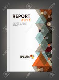 Modern Annual Report Cover Design Multiply Triangle And Circle