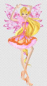 Enchantix is a greater and higher fairy transformation first seen in season 3 , the first 3d movie , and the first six episodes of season 4. Stella Aisha Butterflix Winx Club Stella Enchantix Fashion Illustration Fictional Character Doll Png Klipartz