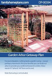 Garden Arbor Getaway Woodworking Plan