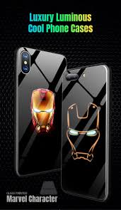 Iphone 7 Light Up Case Marvel Iron Man Mobile Phone Cover