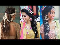 bridal hair ideas for mehndi