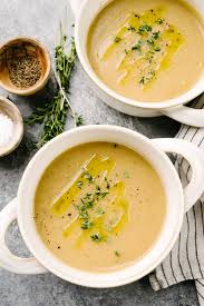 caramelized onion and potato soup our