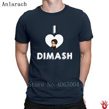 Us 13 9 12 Off I Love Dimash T Shirt Short Sleeve Euro Size S 3xl Hiphop Tops Cool Men Tshirt Summer Designs Fit Letters Building In T Shirts From