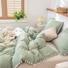 135x200cm Solid Color Sage Green Bed