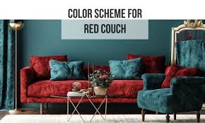 14 modern color scheme for red couch in