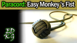 Favorite add to more colors monkey fist keychain, braided paracord monkey fist key chain, brass bead, steel carabiner, grey vikingjewelryplace. Simple Paracord Monkey S Fist Easy 4 Pass Version Youtube