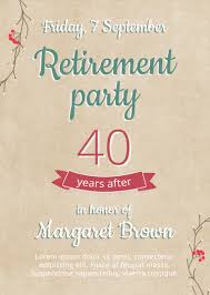 Retirement Party Flyer Template Flyer Templates Party Flyer