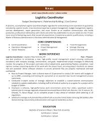 Following is the example of logistics coordinator cv template. Logistics Coordinator Resume Example Guide Zipjob
