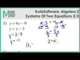 Kuta Algebra 2 Systems Of Two
