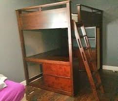 easy diy kids twin loft bed with desk