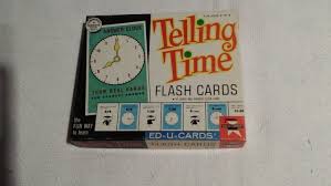 Vintage 1963 Telling Time Cards Educational Stuff For