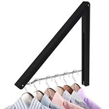 wall mounted folding clothes hanger