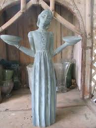 Preowned Bird Girl Statue Outdoor
