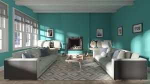 dreamy teal interior exterior paint