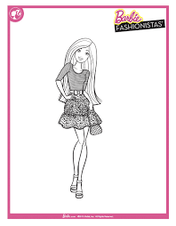 Barbie is the ultimate fashion doll for girls. Free Barbie Printable Coloring Pages Classy Mommy