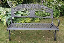 Cast Iron Bench With Tree Design