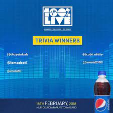 Well, what do you know? Pepsi Trivia Winners