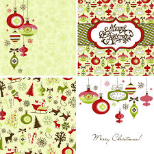 Vintage Style Christmas Cards 3 Free Vector Graphic Download