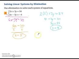 Using Algebraic Methods To Solve Linear