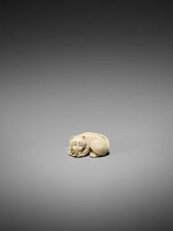 I have lived with several zen masters — all of them cats. this sleeping cat is completely finished on both sides and measures 1 by 1. Lot 139 A Rare Ivory Netsuke Of A Sleeping Cat