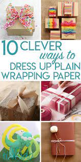 dress up plain wrapping paper