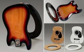 Custom Made Guitar Toilet Seats