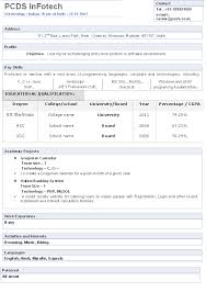 Biodata Format Download For New Resume Sample Freshers Job