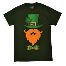 St Patricks Day Leprechaun Hunter Green T Shirt