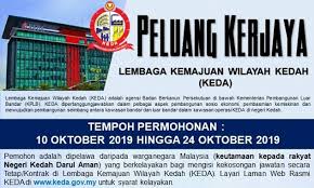 Kelebihan akan diberikan kepada warga negeri kedah. Jawatan Kosong Di Lembaga Kemajuan Wilayah Kedah Keda