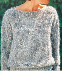 Boat neck ladies' jumper free knitting pattern — in different colors, obviously. Easy Garter Stitch Knitting Pattern Girls Ladies Women S Etsy